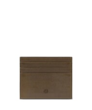 PIQUADRO HARPER Flat leather card holder green / dark brown - Men&rsquo;s Wallets - 2