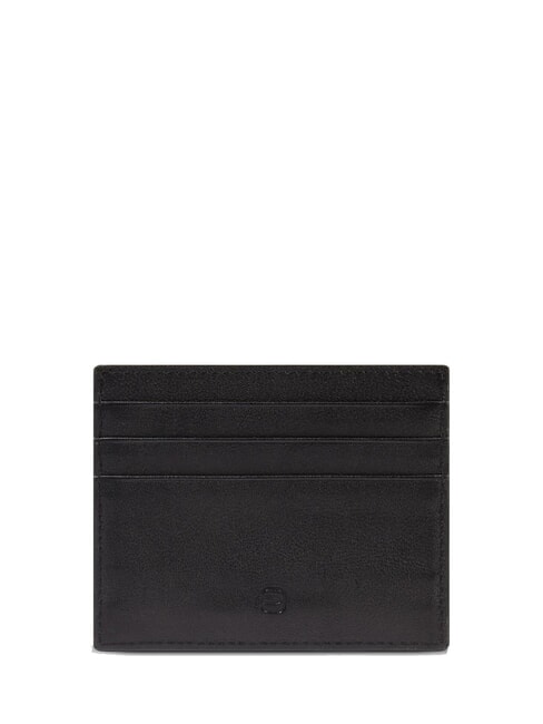 HARPER Flat leather card holder Black - Men&rsquo;s Wallets