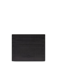 PIQUADRO HARPER Flat leather card holder Black - Men&rsquo;s Wallets - 2