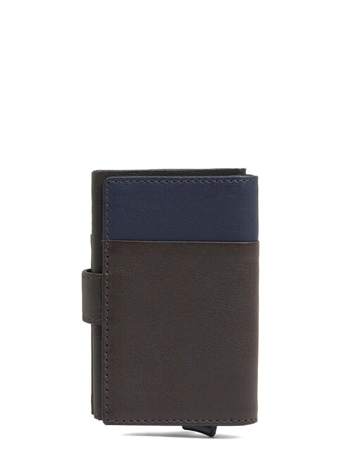 HARPER Leather card holder wallet blue/dark brown - Women&rsquo;s Wallets