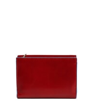 PIQUADRO BLUE SQUARE Leather wallet RED - Women&rsquo;s Wallets - 4