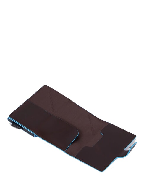 BLUE SQUARE Leather card holder wallet MAHOGANY - Men&rsquo;s Wallets