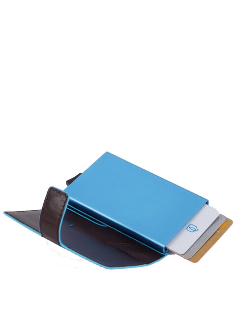 BLUE SQUARE Leather card holder wallet MAHOGANY - Men&rsquo;s Wallets