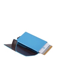 PIQUADRO BLUE SQUARE Leather card holder wallet MAHOGANY - Men&rsquo;s Wallets - 3