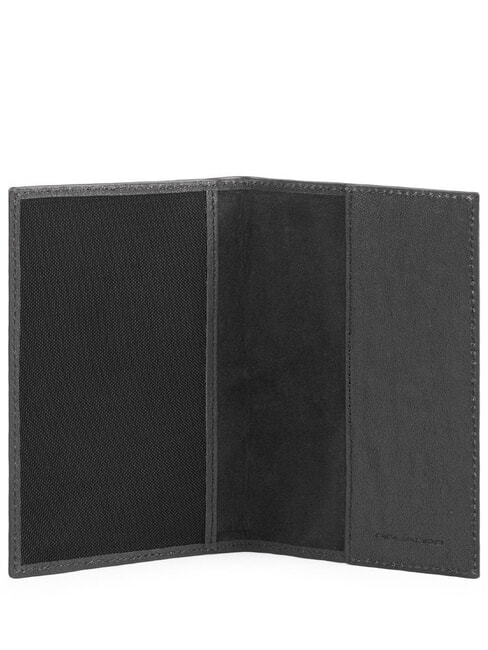 BLACK SQUARE Leather Passport Holder Black - Men&rsquo;s Wallets