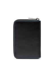 PIQUADRO BLUE SQUARE Zip-around wallet Black - Women’s Wallets - 3