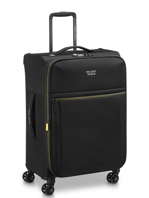 BROCHANT 3 Medium Trolley, Expandable deep black - Rigid Trolley Cases