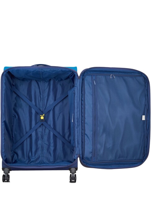 BROCHANT 3 Large, expandable trolley sea blue - Rigid Trolley Cases