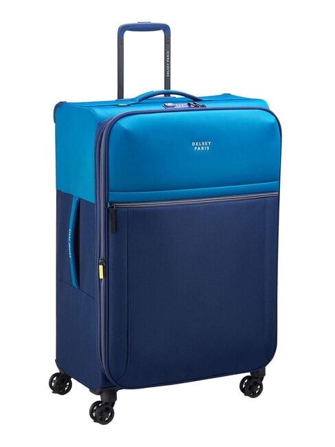 BROCHANT 3 Large, expandable trolley sea blue - Rigid Trolley Cases