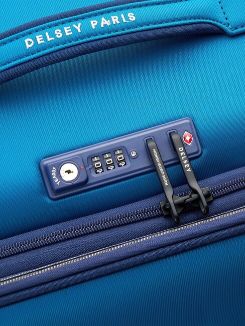 BROCHANT 3 Large, expandable trolley sea blue - Rigid Trolley Cases