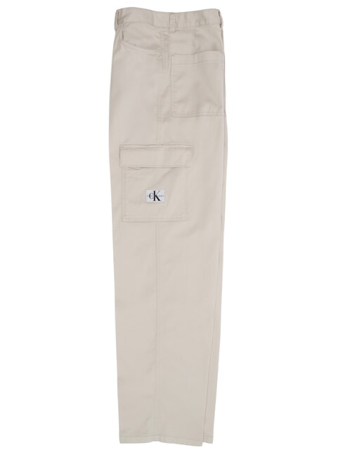 CK JEANS Stretch cotton cargo trousers eggshell - Women's Pants
