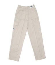 CALVIN KLEIN CK JEANS Stretch cotton cargo trousers eggshell - Women's Pants - 4