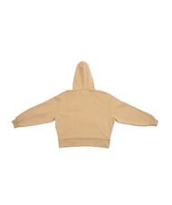 CALVIN KLEIN CK JEANS Cotton sweatshirt with hood and pocket travertines - Women's Sweatshirts - 2