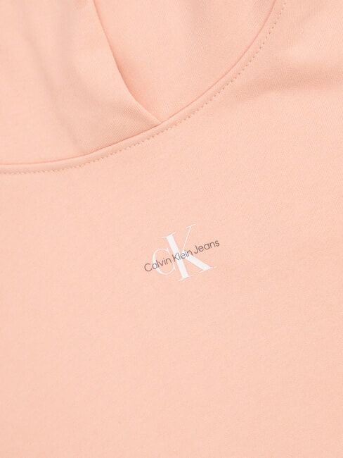 CK JEANS Cotton sweatshirt with hood and pocket faint blossom - Women's Sweatshirts