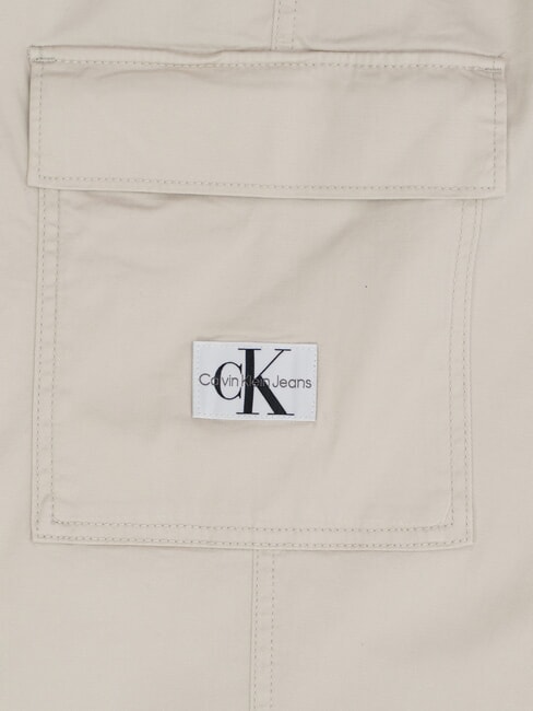 CK JEANS Stretch cotton cargo trousers eggshell - Women's Pants