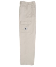 CALVIN KLEIN CK JEANS Stretch cotton cargo trousers eggshell - Women's Pants - 3