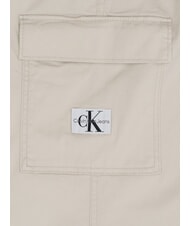 CALVIN KLEIN CK JEANS Stretch cotton cargo trousers eggshell - Women's Pants - 2