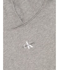 CALVIN KLEIN CK JEANS Cotton sweatshirt with hood and pocket grey heather - Women's Sweatshirts - 3