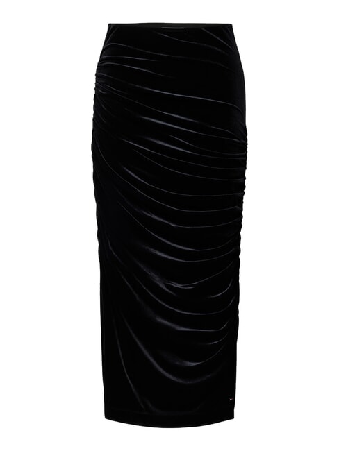 TH Pencil skirt with ruffles black - Women's Skirts