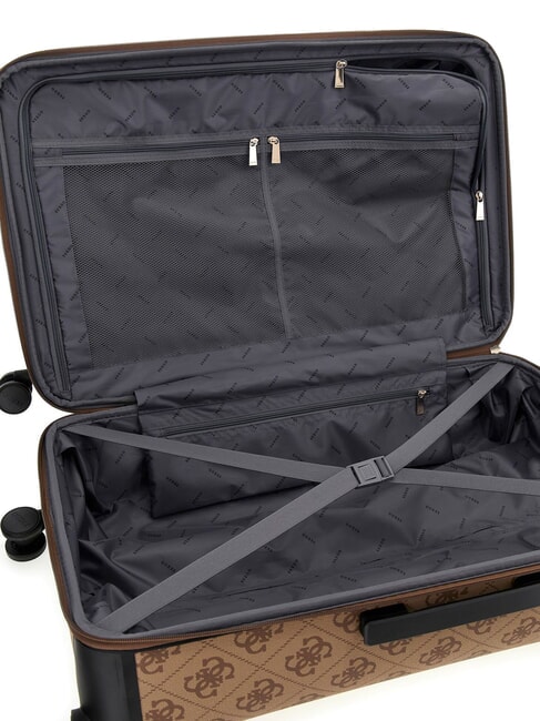 BERTA 28 Large expandable trolley latte logo / brown - Rigid Trolley Cases