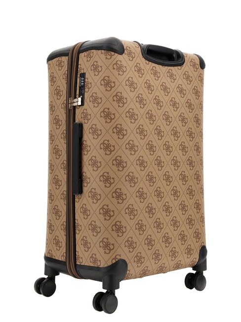 BERTA 28 Large expandable trolley latte logo / brown - Rigid Trolley Cases