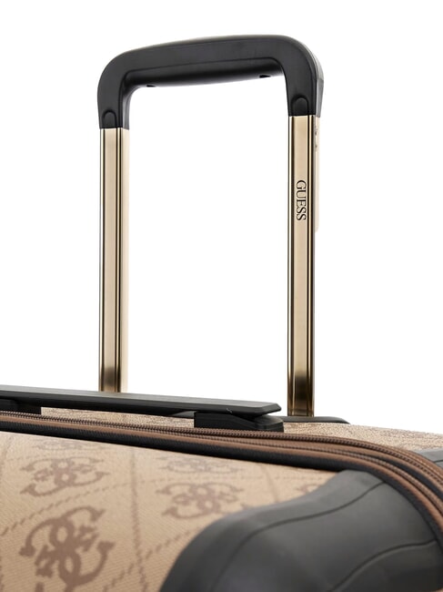 BERTA 28 Large expandable trolley latte logo / brown - Rigid Trolley Cases