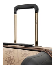 GUESS BERTA 28 Large expandable trolley latte logo / brown - Rigid Trolley Cases - 4