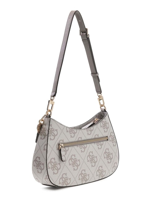 NOELLE 2 4G logo print shoulder bag dark taupe logo - Women’s Bags