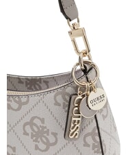 GUESS NOELLE 2 4G logo print shoulder bag dark taupe logo - Women’s Bags - 3