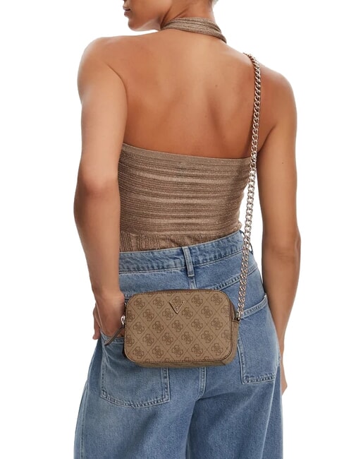 NOELLE 2 Shoulder camera case bag latte logo / brown - Women&rsquo;s Bags