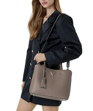 GUESS MERIDIAN 2 Shoulder bag dark taupe - Women&rsquo;s Bags - 4