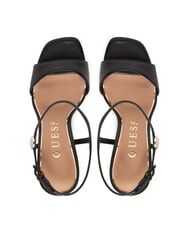 GUESS HENDORA High leather sandals with platform BLACK - Women&rsquo;s shoes - 4