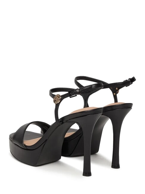 HENDORA High leather sandals with platform BLACK - Women&rsquo;s shoes