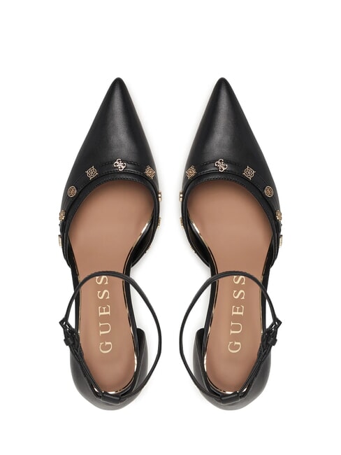 NANAE High-heeled pumps with strap and studs BLACK - Women&rsquo;s shoes