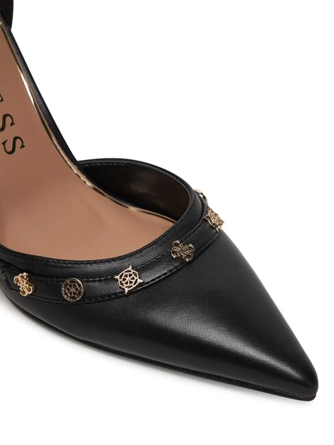 NANAE High-heeled pumps with strap and studs BLACK - Women&rsquo;s shoes