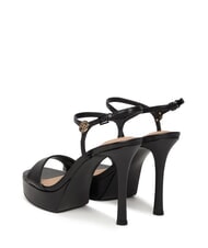 GUESS HENDORA High leather sandals with platform BLACK - Women&rsquo;s shoes - 5
