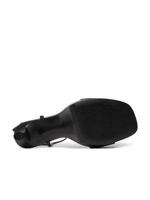 HENDORA High leather sandals with platform BLACK - Women&rsquo;s shoes