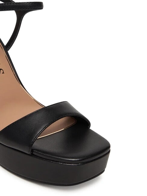 HENDORA High leather sandals with platform BLACK - Women&rsquo;s shoes