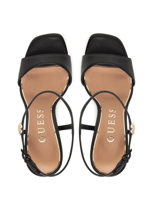 HENDORA High leather sandals with platform BLACK - Women&rsquo;s shoes