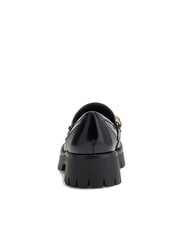 GUESS ALMER Chain and rhinestone logo moccasins BLACK - Women&rsquo;s shoes - 5