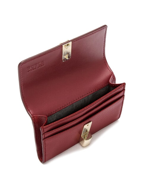 IRIDE Leather wallet CHERRY d - Women’s Wallets