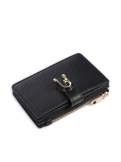 IDEA Leather card holder with coin purse Black - Women’s Wallets