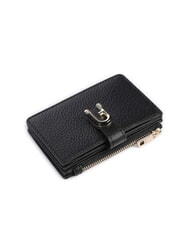 FURLA IDEA Leather card holder with coin purse Black - Women’s Wallets - 3