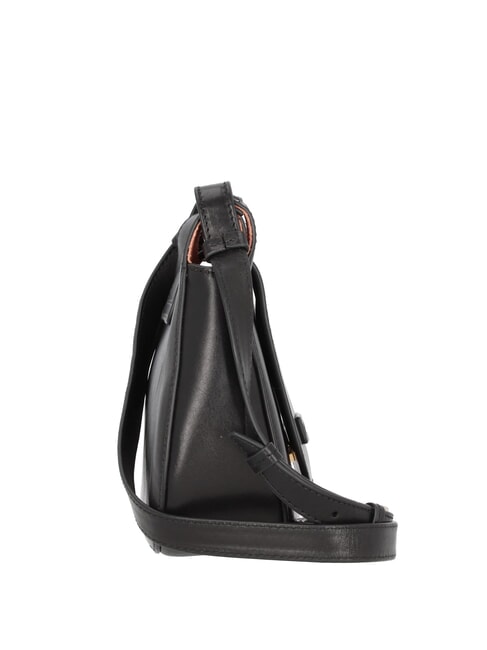 LUCIA Leather shoulder bag Black Gold - Women&rsquo;s Bags