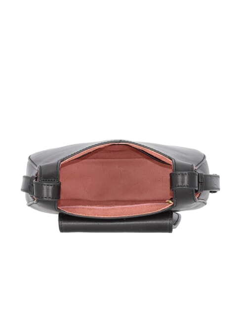 LUCIA Leather shoulder bag Black Gold - Women&rsquo;s Bags