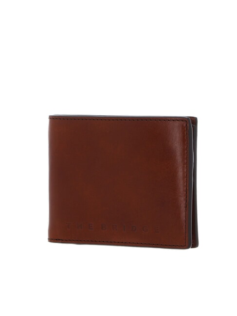 GIACOMO Leather wallet with coin purse Brown / Ruthenium - Men&rsquo;s Wallets