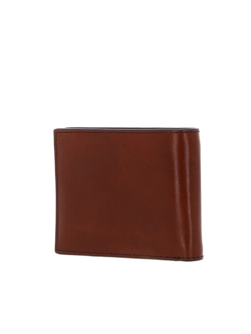 GIACOMO Leather wallet with coin purse Brown / Ruthenium - Men&rsquo;s Wallets