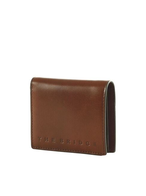 GIACOMO Leather wallet with coin purse Brown / Ruthenium - Men&rsquo;s Wallets