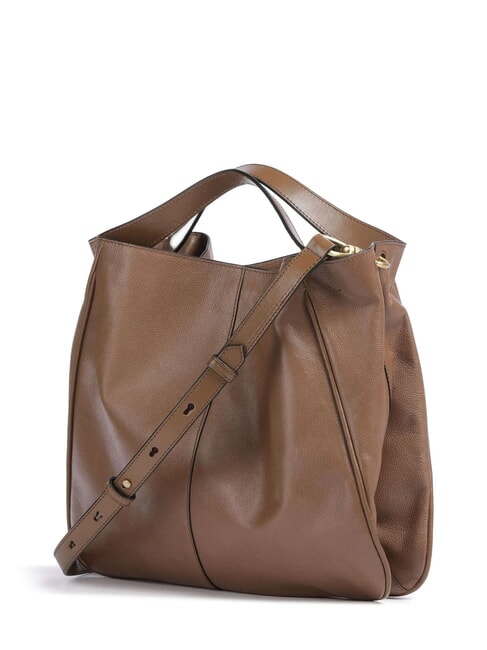 ELISABETTA Leather bag with shoulder strap oyster abb. gold - Women’s Bags