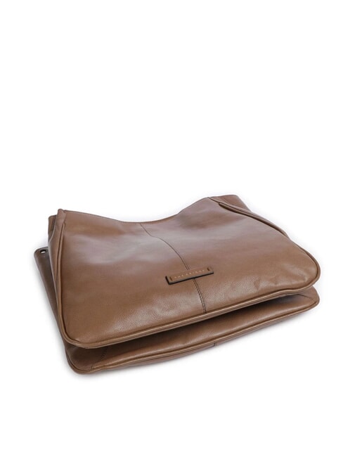 ELISABETTA Leather bag with shoulder strap oyster abb. gold - Women’s Bags